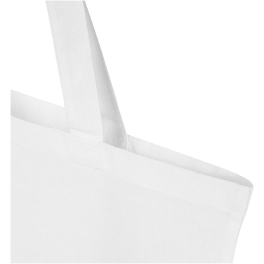Logo trade advertising products image of: Madras Blend 140 g/m² GRS recycled cotton tote bag 7L