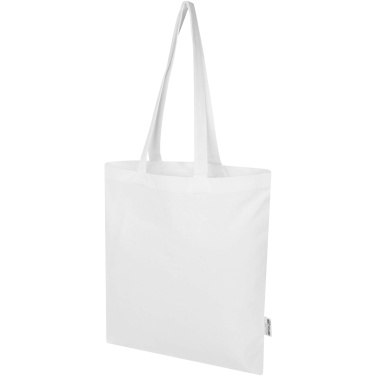 Logo trade promotional items picture of: Madras Blend 140 g/m² GRS recycled cotton tote bag 7L