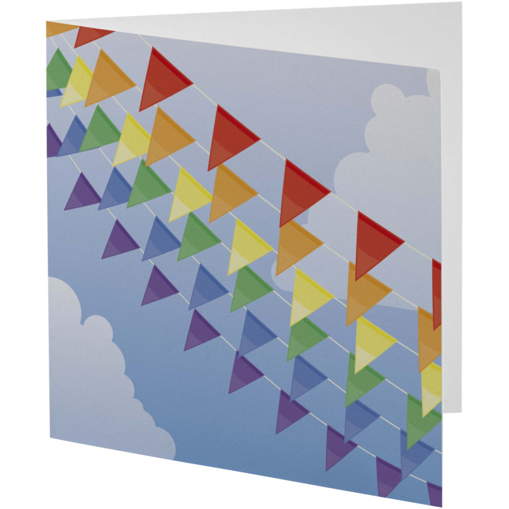 Logo trade promotional products image of: Herald square greeting card