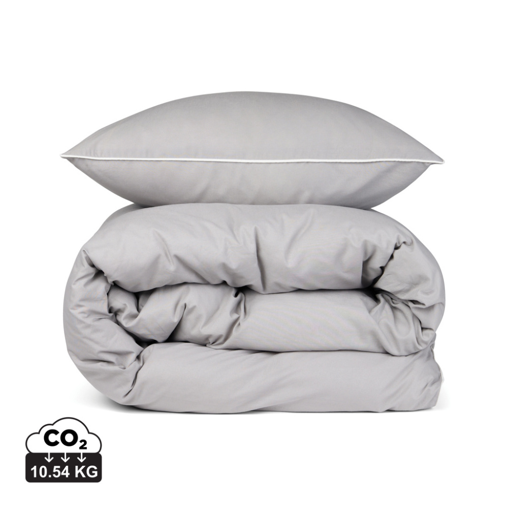 Logo trade promotional item photo of: VINGA Marston OCS organic cotton bed linen, 4 pcs set