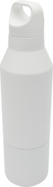 Logotrade business gifts photo of: Odessy 600 ml RCS certified recycled stainless steel insulated bottle with 300 ml cup