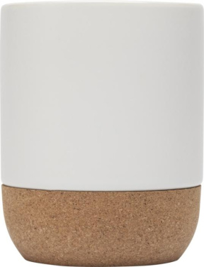 Logo trade promotional merchandise photo of: Billie 300 ml ceramic mug with cork details and matt finish