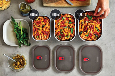 Logo trade promotional merchandise image of: Black+Blum Mealprep Box 3pcs Set Small, Medium, Large