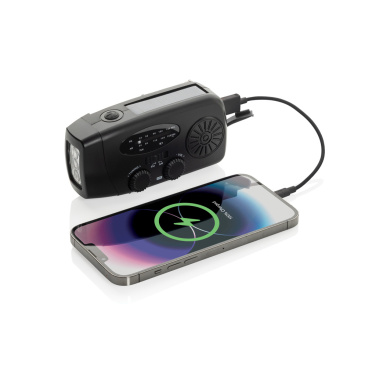 Logotrade promotional gifts photo of: RescueWave RCS recycled plastic emergency radio