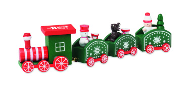 Logo trade advertising products image of: Wooden Christmas train