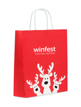 Logo trade promotional giveaway photo of: Gift paper bag medium