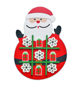 Logo trade promotional products image of: Christmas wooden tic tac toe