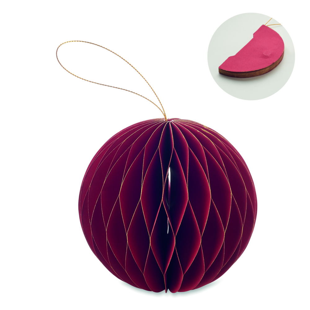 Logo trade promotional merchandise image of: Foldable  XMAS bauble hanger