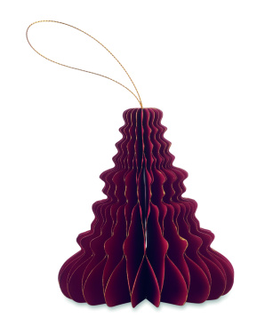 Logotrade advertising products photo of: Christmas paper tree hanger