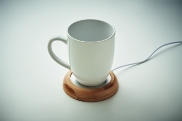 Logo trade promotional products picture of: Bamboo mug warmer with USB