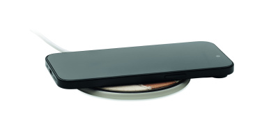 Logo trade promotional merchandise photo of: Cork wireless charger 15W