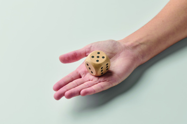 Logotrade promotional products photo of: Schima wooden dice 3cm dia