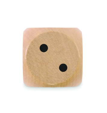 Logotrade promotional gifts photo of: Schima wooden dice 5cm dia