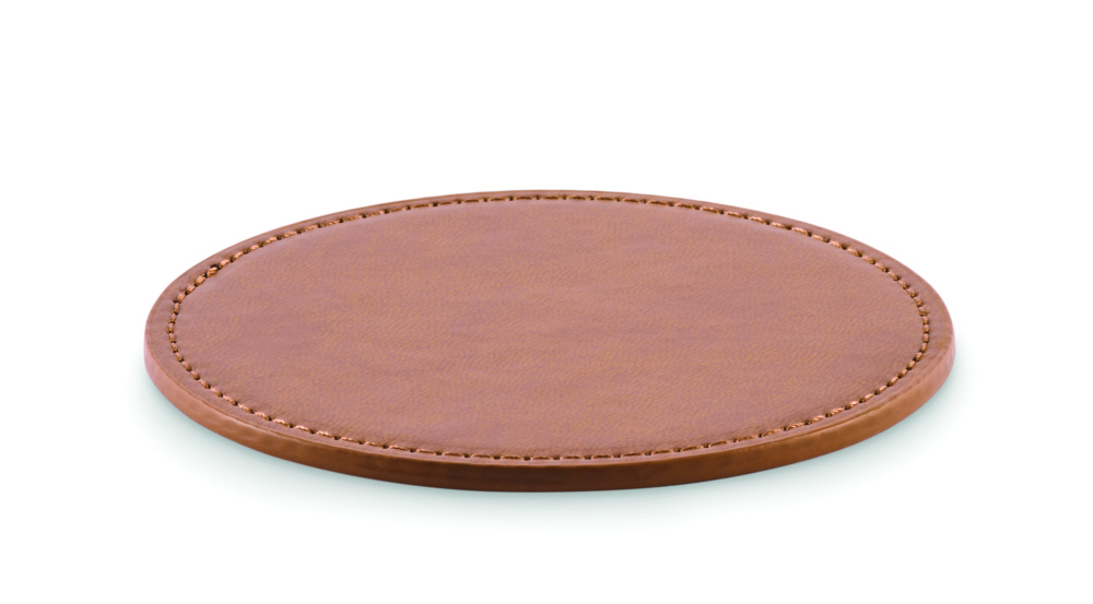 Logotrade business gifts photo of: Round coaster in PU