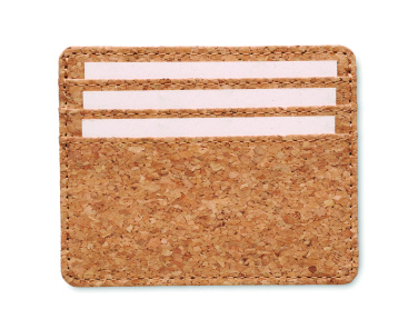 Logo trade corporate gifts image of: Cork cardholder with RFID