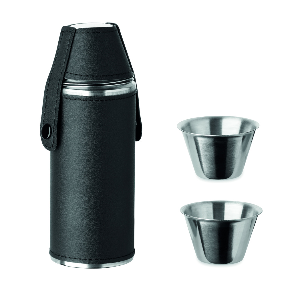 Logotrade promotional giveaways photo of: Hip flask with shot cups