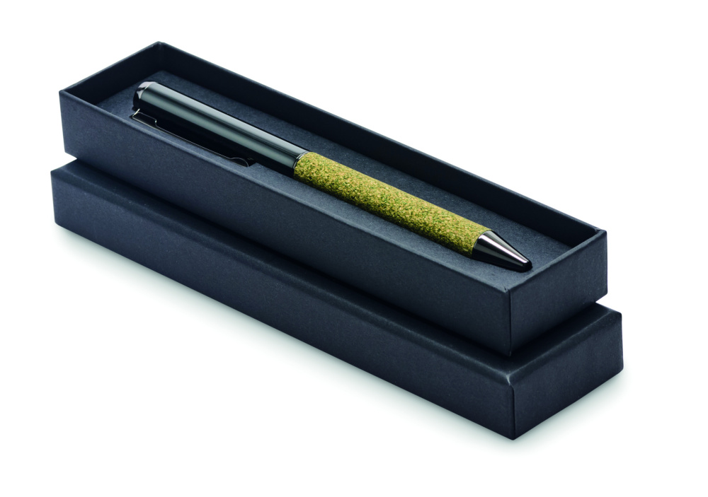 Logo trade advertising products picture of: Twist metal ballpen in box