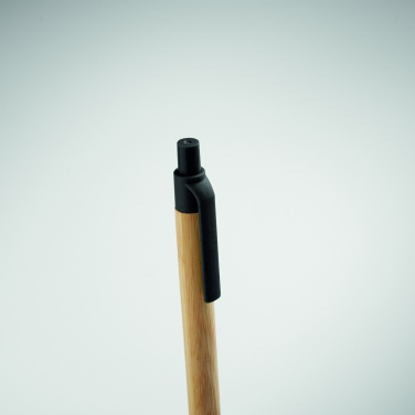 Logotrade promotional merchandise photo of: Push button ball pen in bamboo