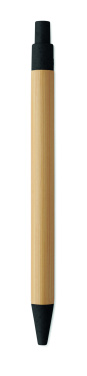 Logotrade promotional giveaway image of: Push button ball pen in bamboo