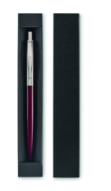 Logo trade promotional merchandise image of: Push button pen in box