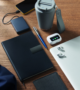 Logo trade corporate gifts image of: A5 PU notebook