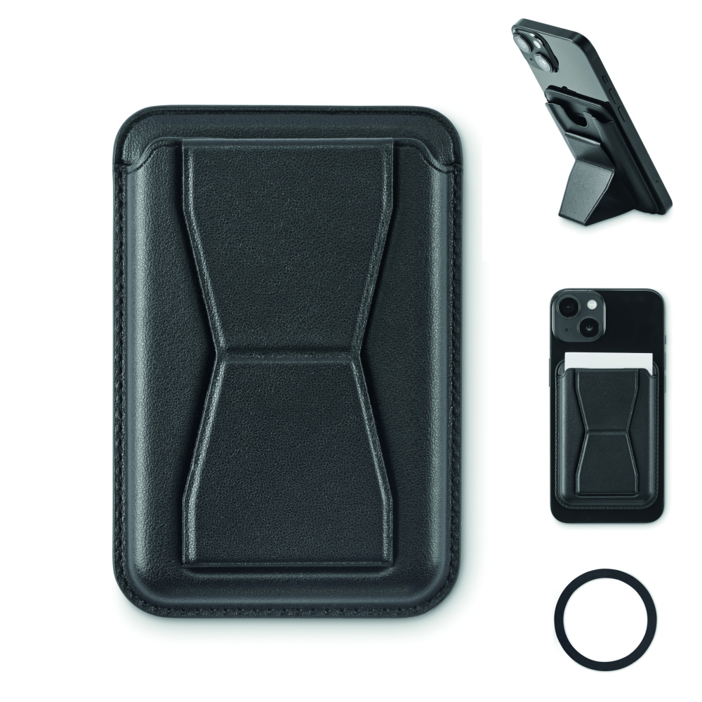 Logo trade promotional gifts image of: Magnetic PU cardholder