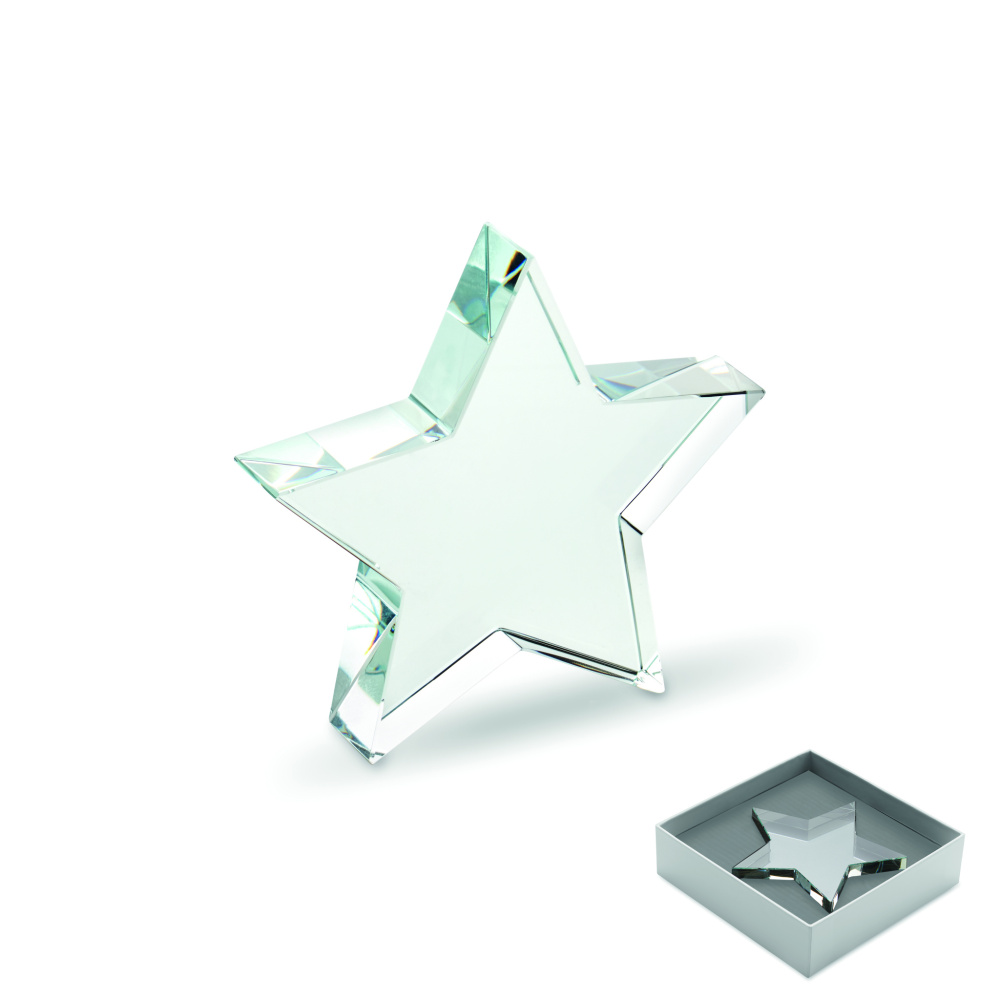 Logo trade promotional product photo of: Glass star award
