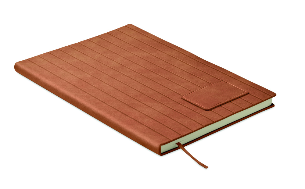 Logotrade promotional item image of: A5 notebook in smokey PU