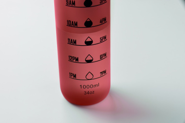 Logo trade promotional merchandise image of: Sports water bottle RPET 1L