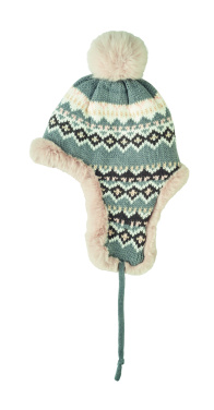 Logo trade promotional gift photo of: Knitted beanie with ear flap