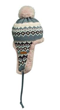 Logo trade promotional gift photo of: Knitted beanie with ear flap