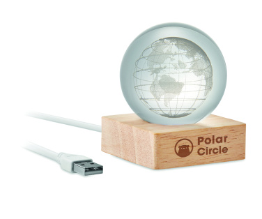 Logotrade promotional giveaway image of: LED globe glass ball