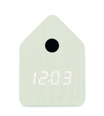 Logo trade promotional item photo of: MDF cuckoo alarm clock