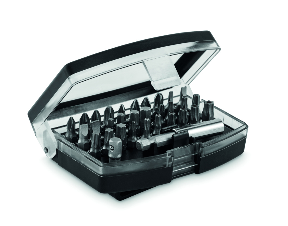 Logo trade promotional products image of: 32 pcs screwdriver bit set