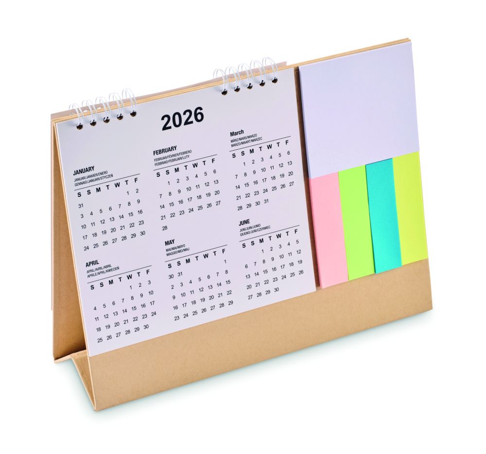 Logo trade promotional items picture of: Desk calendar with memo pad