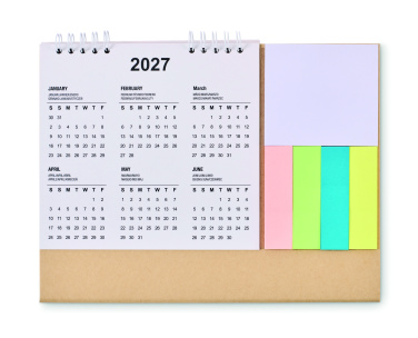Logotrade corporate gift picture of: Desk calendar with memo pad