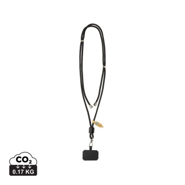 Logo trade corporate gift photo of: CarryLoop RCS recycled PET adjustable phone holder lanyard