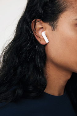 Logo trade advertising product photo of: Tunevo RCS recycled plastic wireless earbuds