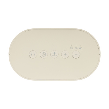 Logo trade promotional products picture of: LumaRise RCS reycled plastic white noise alarm clock