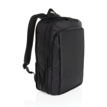 Logotrade corporate gift image of: Flexpack Aware™ RPET Expandable Slim 15.6" Laptop Backpack