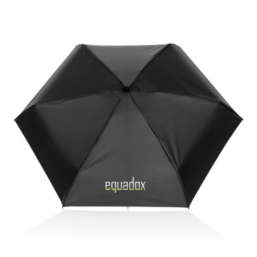 Logo trade promotional products picture of: 19.5" Aware™ RPET super mini manual 190T Pongee umbrella