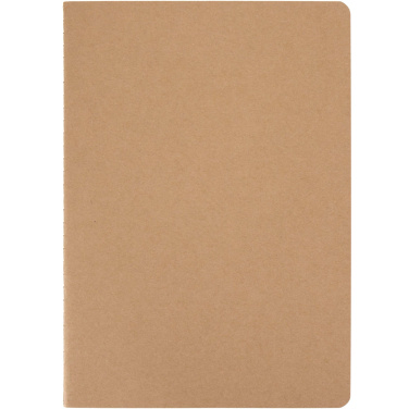 Logo trade corporate gifts picture of: Slyk A5 kraft cahier notebook with ruled pages