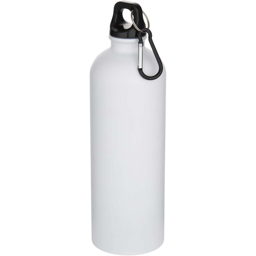 Logotrade promotional merchandise photo of: Oregon 750 ml matte RCS recycled single wall stainless steel water bottle with carabiner