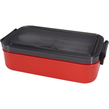 Logo trade promotional giveaway photo of: Snappy lunch box and cutlery set