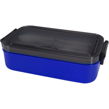 Logo trade promotional merchandise image of: Snappy lunch box and cutlery set