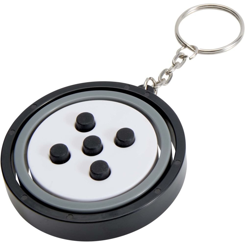 Logotrade promotional giveaway picture of: Spinx recycled plastic gyroscope fidget keychain