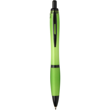 Logotrade advertising products photo of: Nash recycled plastic ballpoint pen with black trims (black ink)