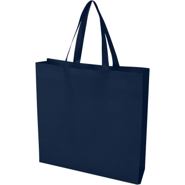 Logo trade promotional giveaways image of: EcoSeal GRS recycled nonwoven gusset tote bag 12L