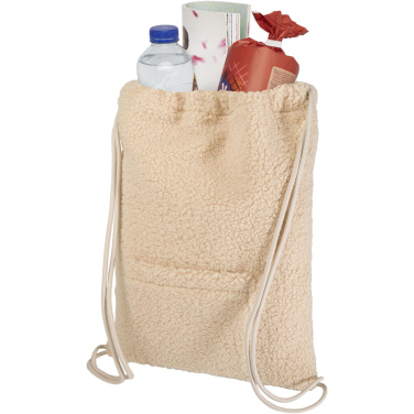 Logotrade promotional giveaway picture of: Bear GRS recycled sherpa drawstring backpack 9L
