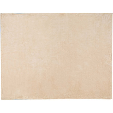 Logo trade corporate gifts image of: Ashen GRS recycled sherpa blanket